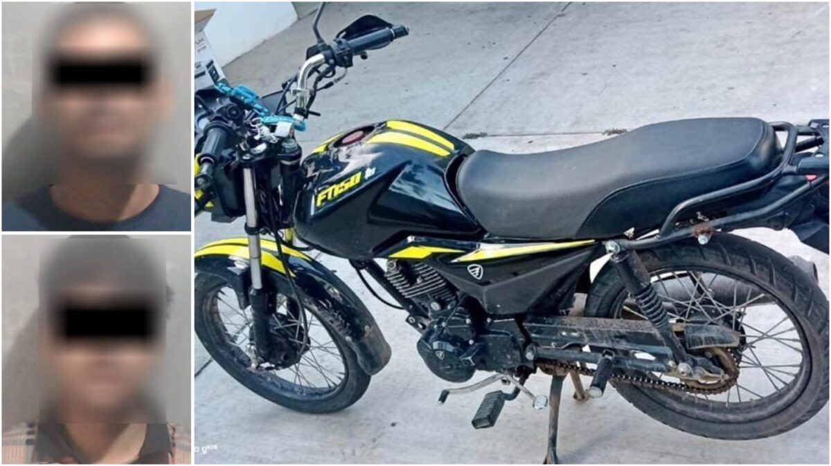 Detiene la Policía Municipal a dos hombres a bordo de motocicletas con reporte de robo