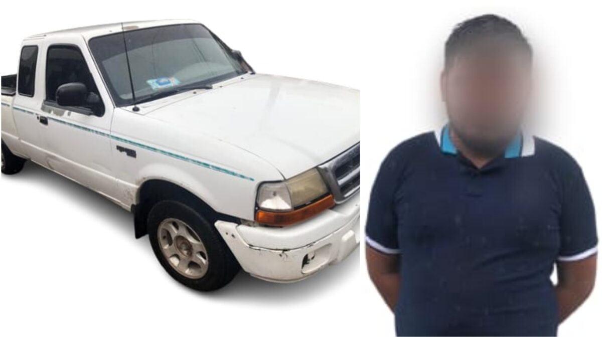 Policías estatales detienen en Culiacán a un hombre a bordo de vehículo robado en Baja California
