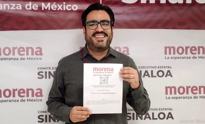 Se registra Juan de Dios Gámez para la candidatura de Morena a la alcaldía de Culiacán