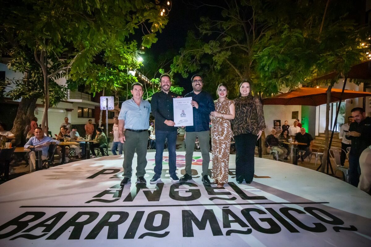 El Paseo del Ángel recibe el distintivo «Barrio Mágico» de la Secretaría de Turismo