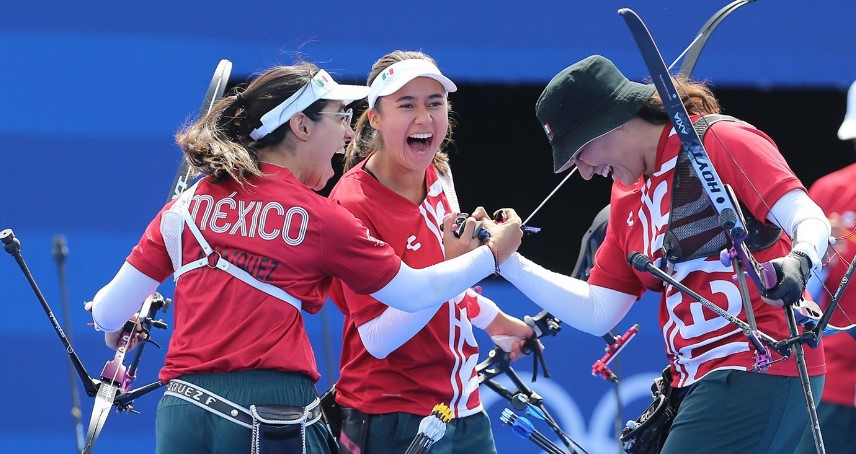 México logra primera medalla en París 2024 con el equipo femenil de tiro con arco