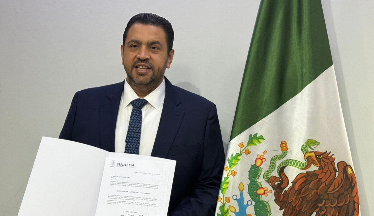 Ismael Bello es el nuevo secretario de Agricultura del Gobierno de Sinaloa