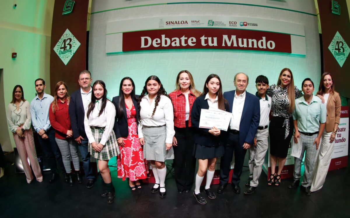 COBAES promueve valores democráticos con el Décimo Encuentro Estatal “Debate Tu Mundo”