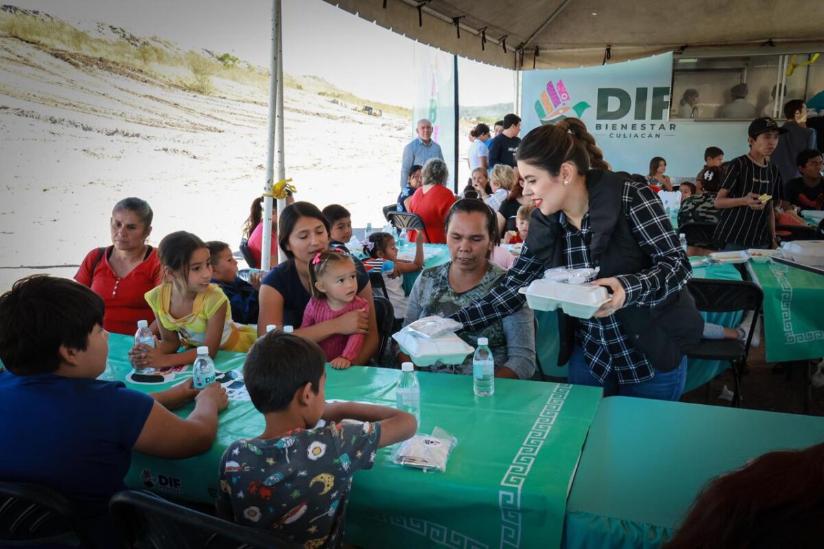 Cocina móvil Alajibua del DIF Culiacán lleva alimento caliente a familias de la Ampliación Bicentenario