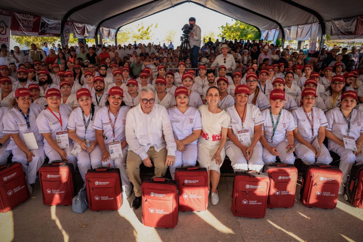 Sheinbaum y Rocha inician en Mazatlán el programa nacional “Salud Casa por Casa”