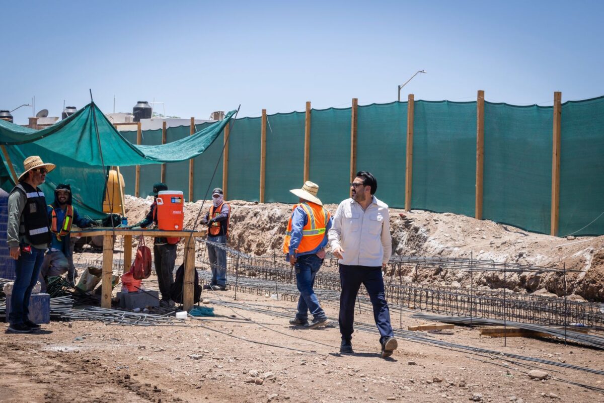 Supervisa el alcalde construcción de planta potabilizadora en el sur de Culiacán